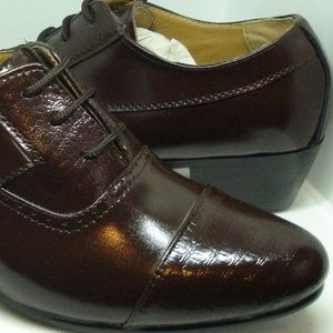 D'Italo 5635 Mens Brown Leather Comfort Cuban Heel